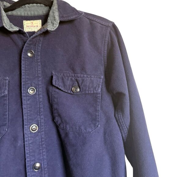 Vintage Deerskin Chamois Button Down Shirt Cabincore Cozy Outdoor Workwear‎ - Picture 5 of 12